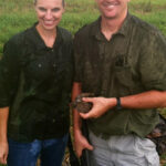 nicole doss cpa and graduate from baylor university in texas with her ranger husband at thurman campbell group shoot and shank