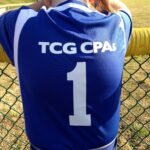 family is always first! Michael Wallace, partner and cpa daughter is wearing a shirt sponsored by tcg, plc