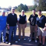 jeff burkhart standing at clarksville country club enjoying time with the staff at thurman campbell group accounting firm
